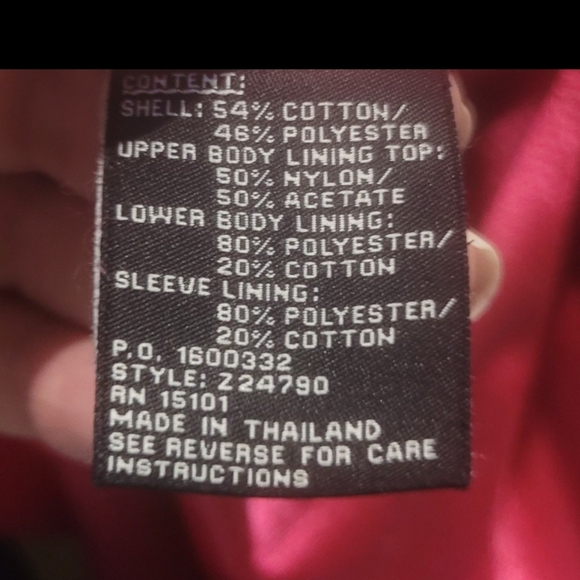 Jones New York Women SZ Lg VERY Pink lined Trench Coat Career Preppy color pop - Picture 8 of 11